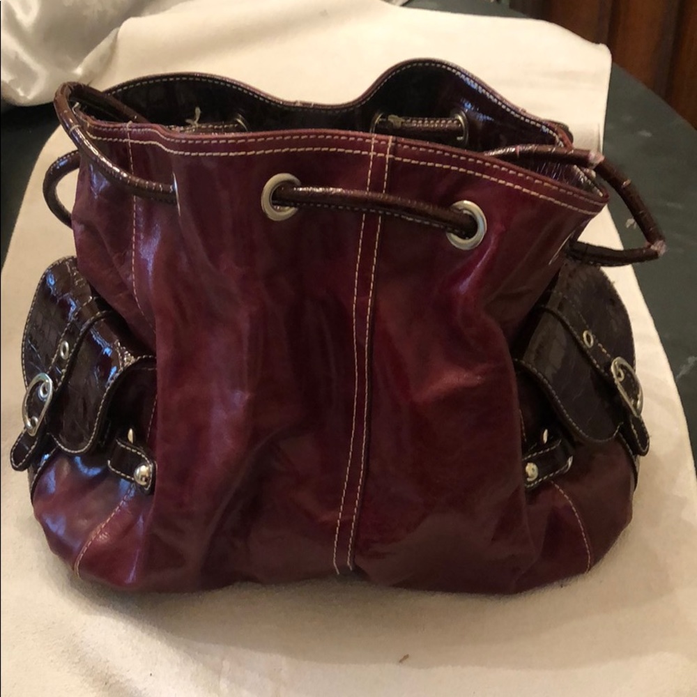 Red Leather purse